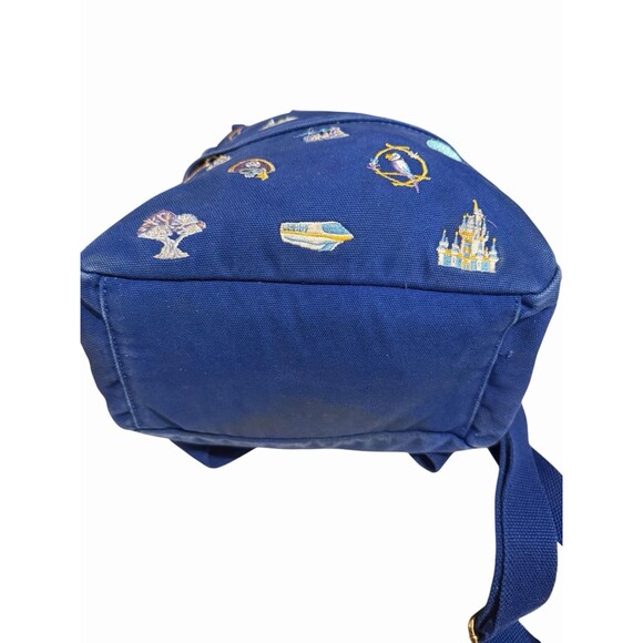 Disney Parks Loungefly WDW 50th Anniversary Blue Canvas Backpack - Picture 13 of 16